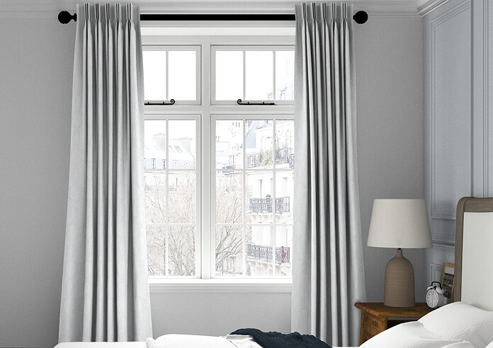 Aria, Chalk - Made to Measure Curtains - Image 3